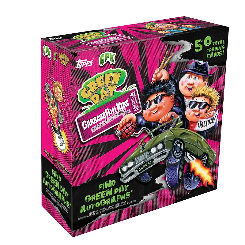 2024 Topps GPK Battle of The Bands: Green Day Factory Sealed Hobby Box