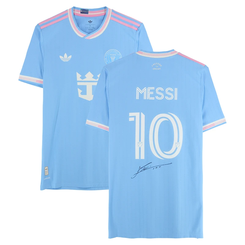 Lionel Messi Inter Miami CF Autographed Blue adidas 2025 Jersey