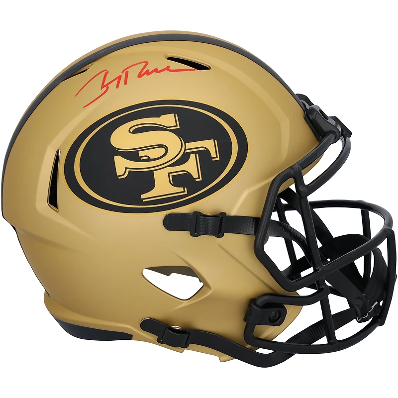 Jerry Rice San Francisco 49ers Autographed Riddell Rave Speed Replica Helmet