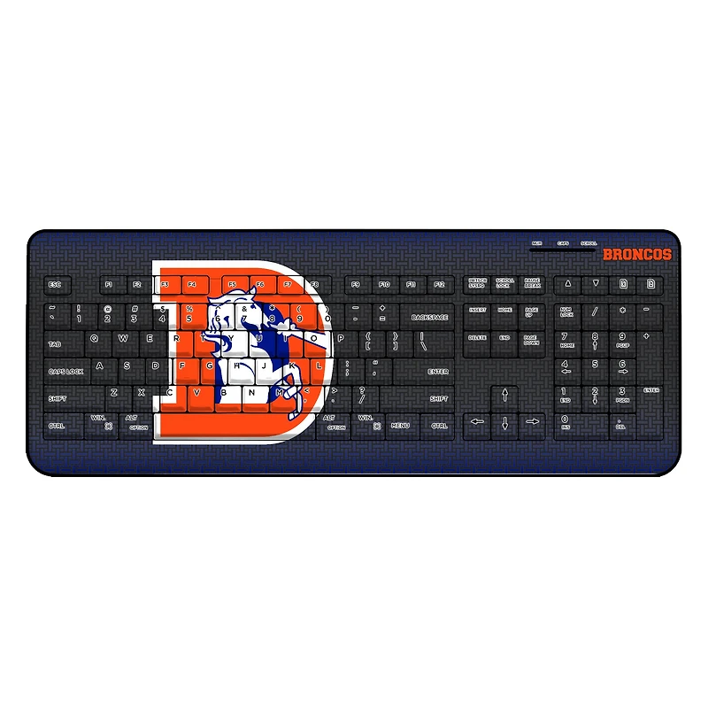 Keyscaper Throwback Denver Broncos Wireless Keyboard