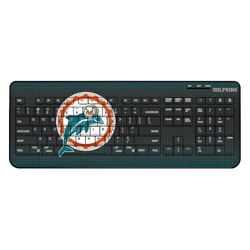 Keyscaper Throwback Miami Dolphins Wireless Keyboard