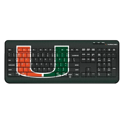 Keyscaper Miami Hurricanes Wireless Keyboard