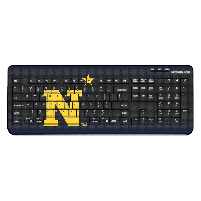 Keyscaper Navy Midshipmen Wireless Keyboard