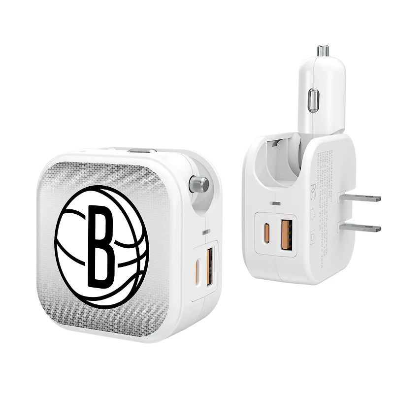 Keyscaper Brooklyn Nets 2-In-1 USB Charger