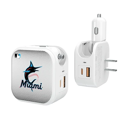 Keyscaper Miami Marlins 2-In-1 USB Charger