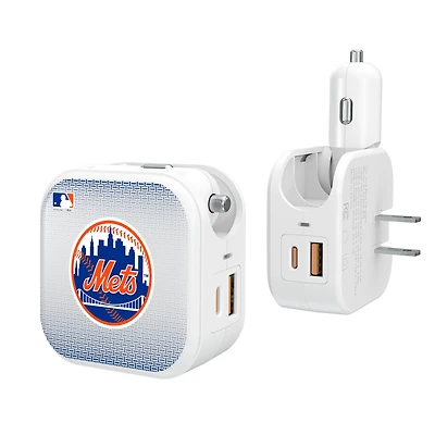 Keyscaper New York Mets 2-In-1 USB Charger