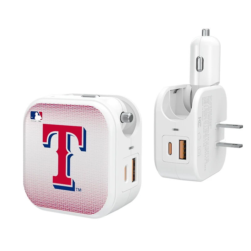 Keyscaper Texas Rangers 2-In-1 USB Charger