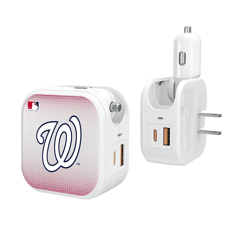 Keyscaper Washington Nationals 2-In-1 USB Charger