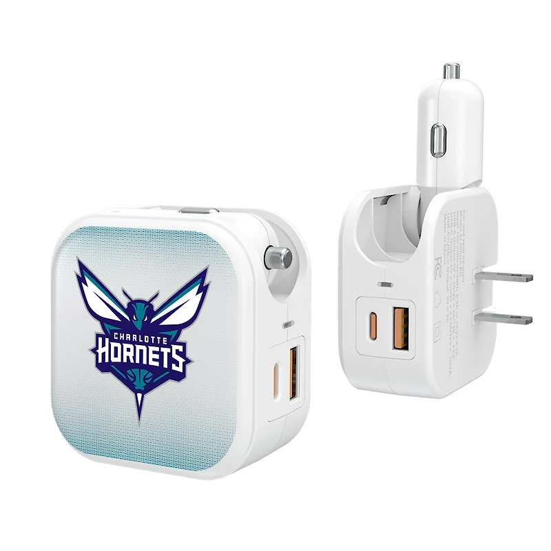 Keyscaper Charlotte Hornets 2-In-1 USB Charger