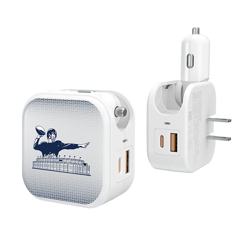 Keyscaper Throwback New York Giants 2-In-1 USB Charger