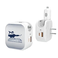 Keyscaper Throwback New York Giants 2-In-1 USB Charger