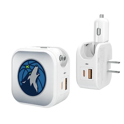 Keyscaper Minnesota Timberwolves 2-In-1 USB Charger
