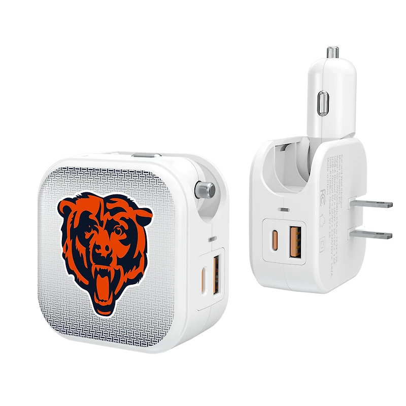Keyscaper Chicago Bears 2-In-1 USB Charger