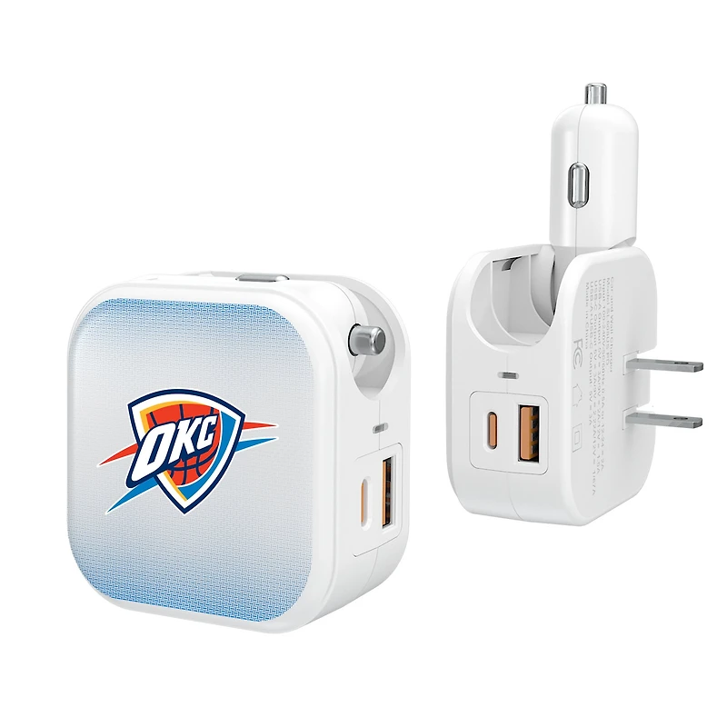 Keyscaper Oklahoma City Thunder 2-In-1 USB Charger