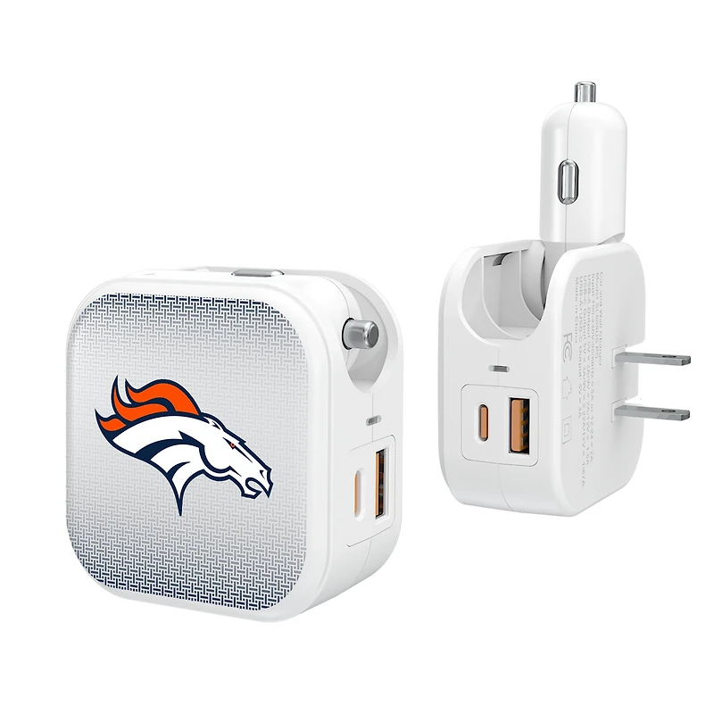 Keyscaper Denver Broncos 2-In-1 USB Charger