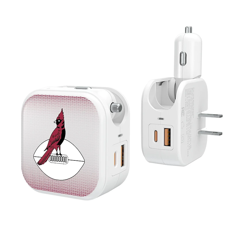 Keyscaper Chicago Cardinals 2-In-1 USB Charger