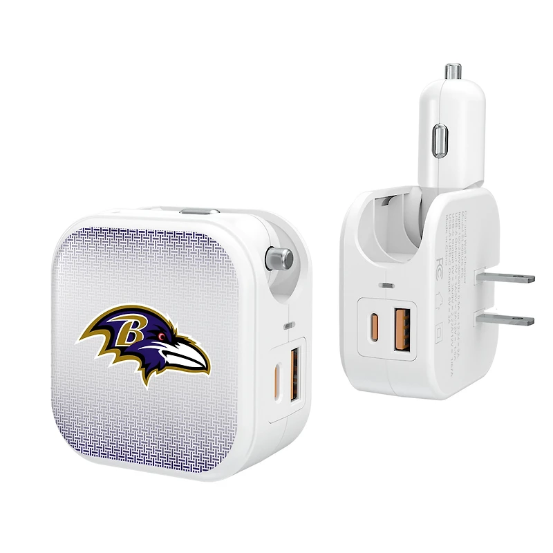 Keyscaper Baltimore Ravens 2-In-1 USB Charger