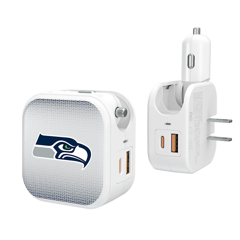 Keyscaper Seattle Seahawks 2-In-1 USB Charger