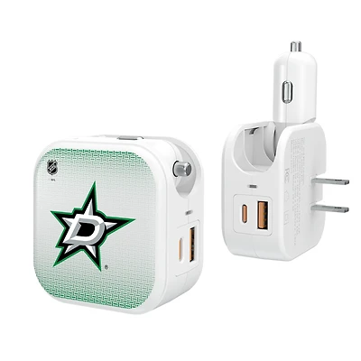 Keyscaper Dallas Stars 2-In-1 USB Charger