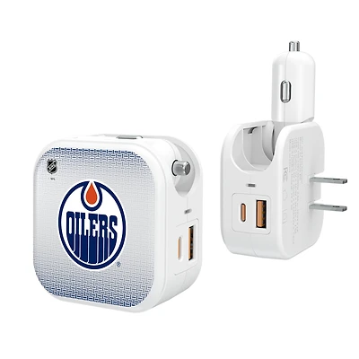 Keyscaper Edmonton Oilers 2-In-1 USB Charger