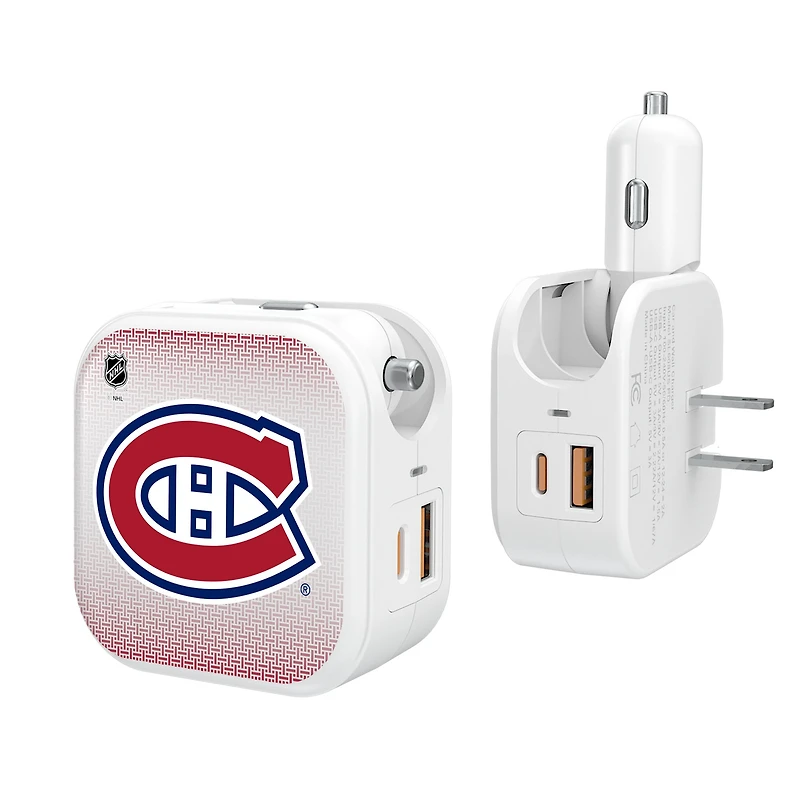 Keyscaper Montreal Canadiens 2-In-1 USB Charger