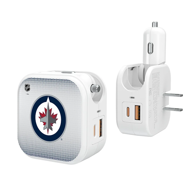 Keyscaper Winnipeg Jets 2-In-1 USB Charger
