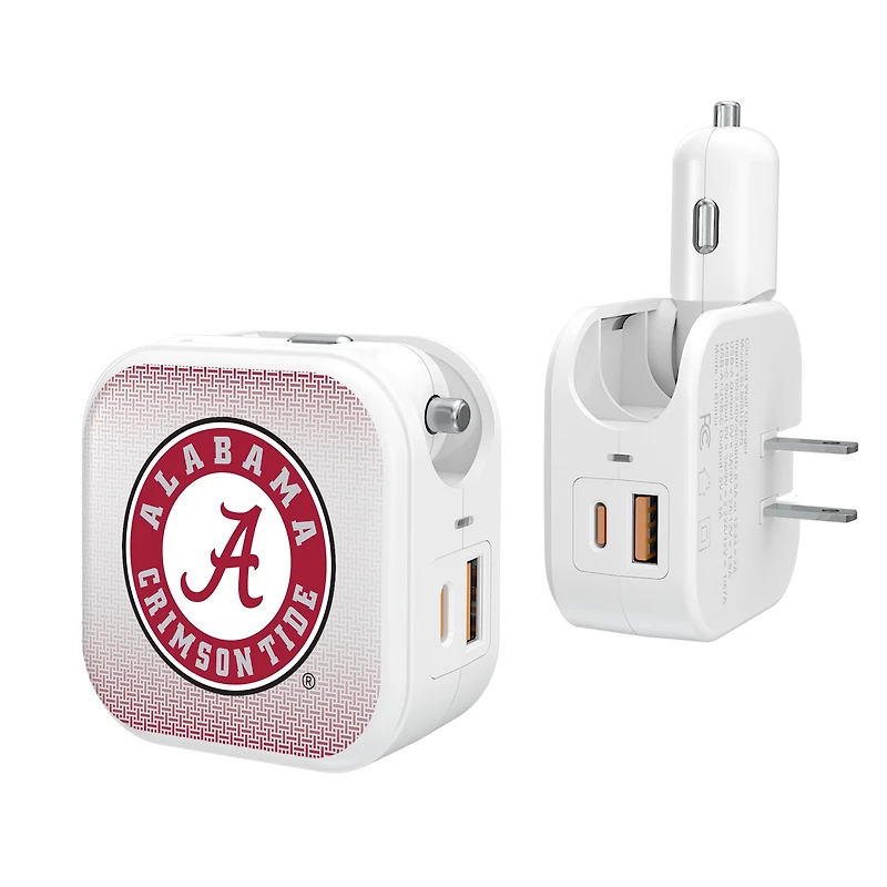 Keyscaper Alabama Crimson Tide 2-In-1 USB Charger