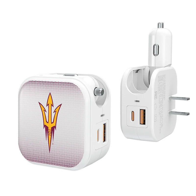 Keyscaper Arizona State Sun Devils 2-In-1 USB Charger