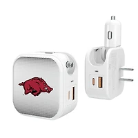 Keyscaper Arkansas Razorbacks 2-In-1 USB Charger