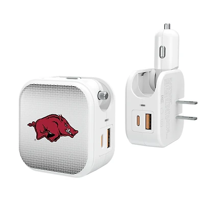 Keyscaper Arkansas Razorbacks 2-In-1 USB Charger