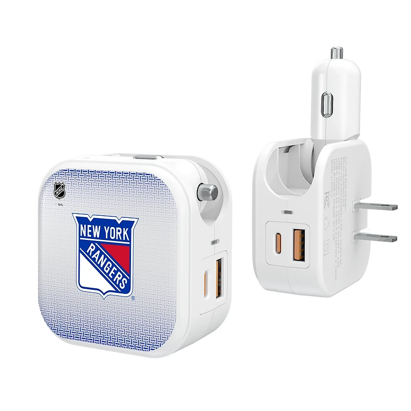 Keyscaper New York Rangers 2-In-1 USB Charger
