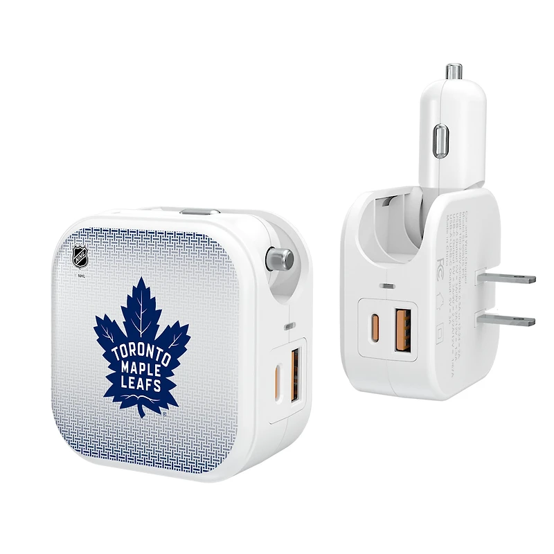 Keyscaper Toronto Maple Leafs 2-In-1 USB Charger