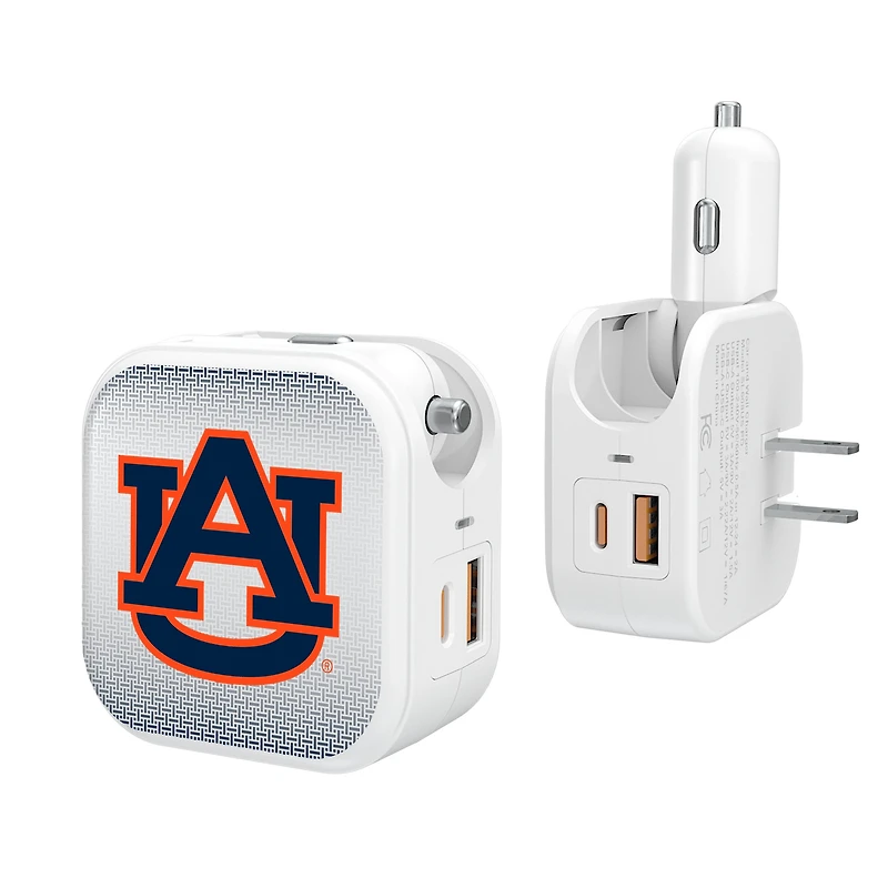 Keyscaper Auburn Tigers 2-In-1 USB Charger