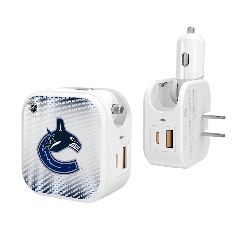 Keyscaper Vancouver Canucks 2-In-1 USB Charger