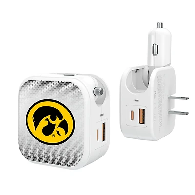 Keyscaper Iowa Hawkeyes 2-In-1 USB Charger