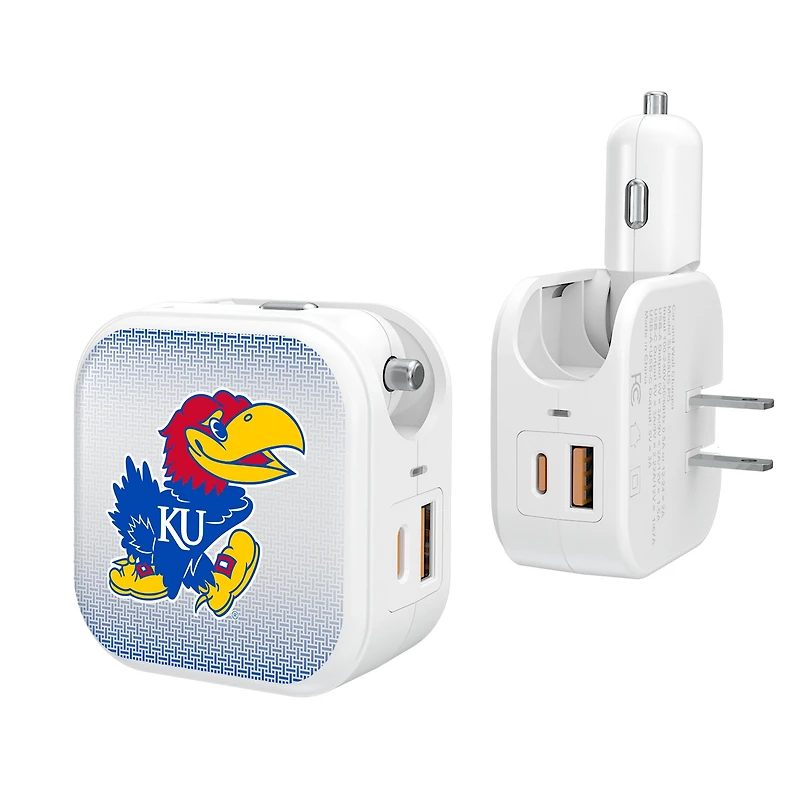 Keyscaper Kansas Jayhawks 2-In-1 USB Charger