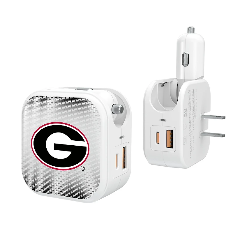 Keyscaper Georgia Bulldogs 2-In-1 USB Charger