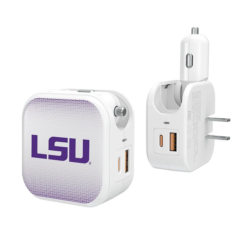 Keyscaper LSU Tigers 2-In-1 USB Charger