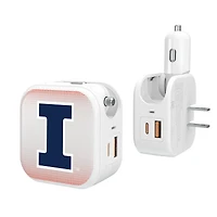 Keyscaper Illinois Fighting Illini 2-In-1 USB Charger