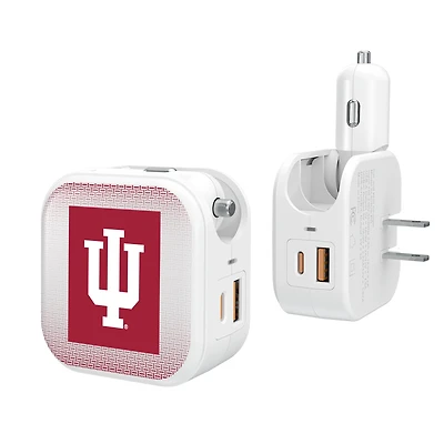 Keyscaper Indiana Hoosiers 2-In-1 USB Charger
