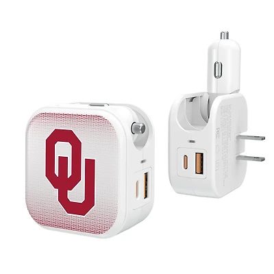 Keyscaper Oklahoma Sooners 2-In-1 USB Charger