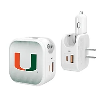 Keyscaper Miami Hurricanes 2-In-1 USB Charger