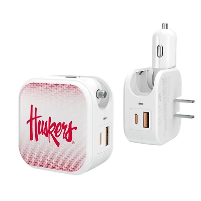 Keyscaper Nebraska Huskers 2-In-1 USB Charger