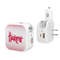 Keyscaper Nebraska Huskers 2-In-1 USB Charger