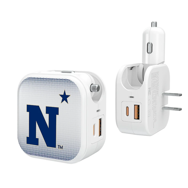 Keyscaper Navy Midshipmen 2-In-1 USB Charger