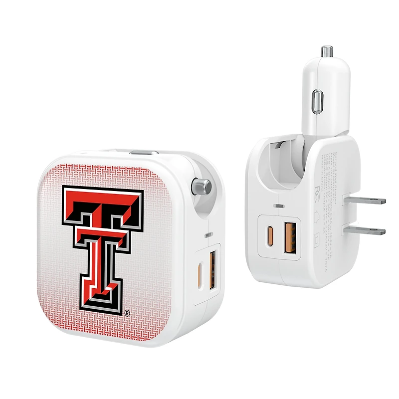 Keyscaper Texas Tech Red Raiders 2-In-1 USB Charger