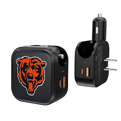 Keyscaper Chicago Bears 2-in-1 USB A/C Charger