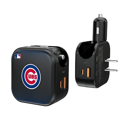 Keyscaper Chicago Cubs 2-in-1 USB A/C Charger