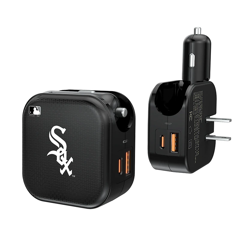 Keyscaper Chicago White Sox 2-in-1 USB A/C Charger