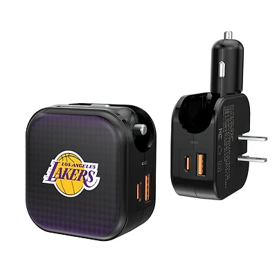 Keyscaper Los Angeles Lakers 2-in-1 USB A/C Charger